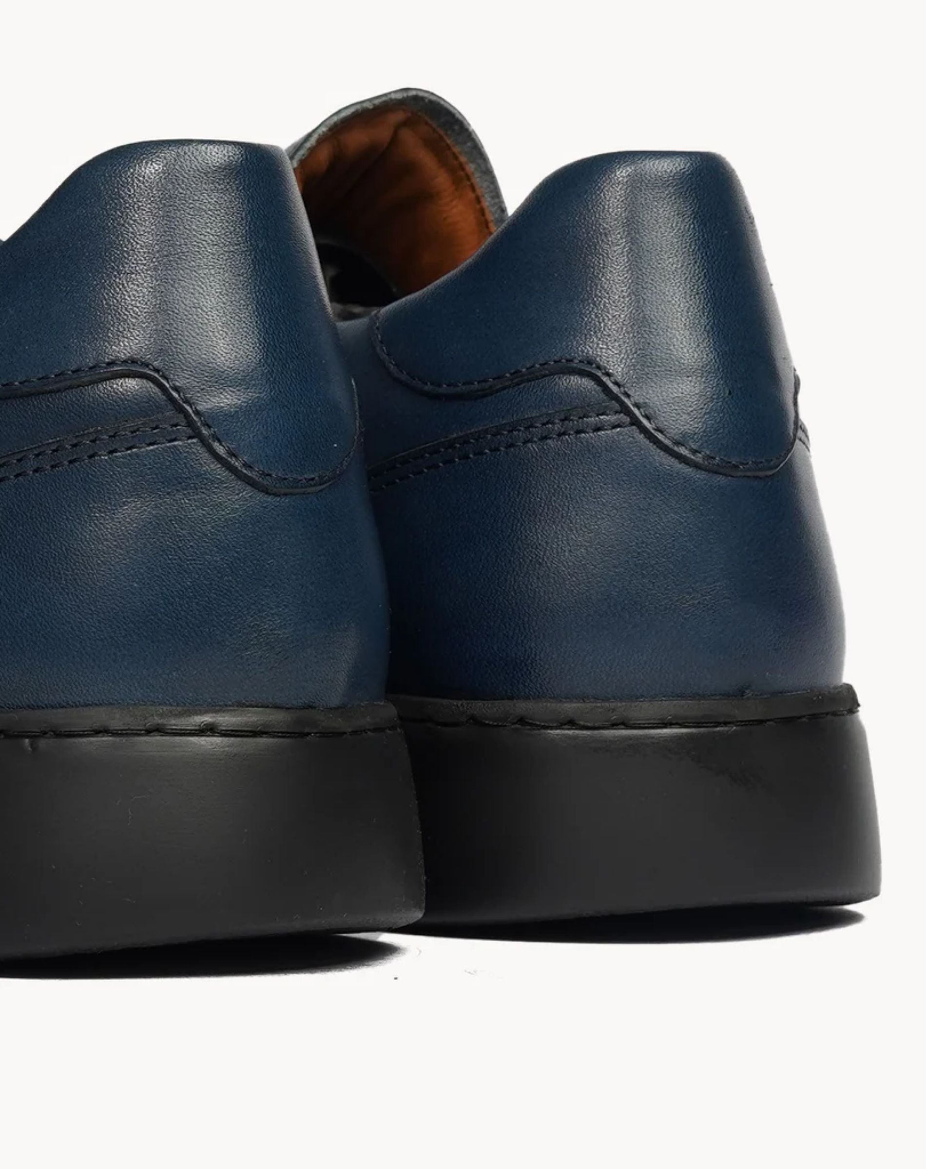 Men's Leather Lace Up Platform Sneakers